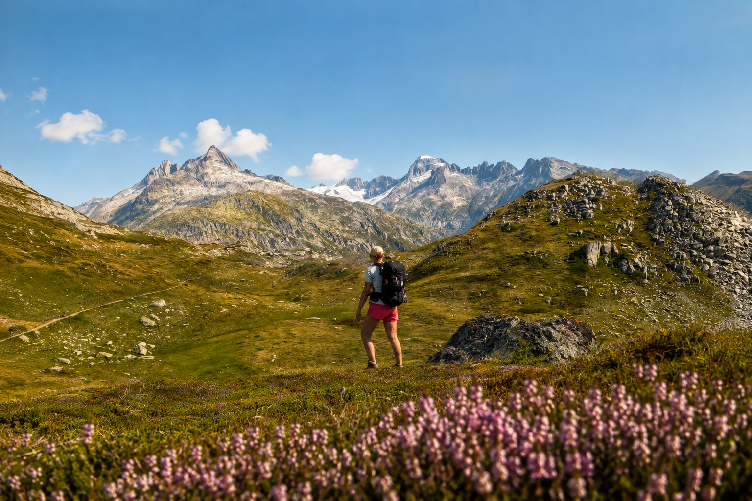Seul face &agrave; la montagne